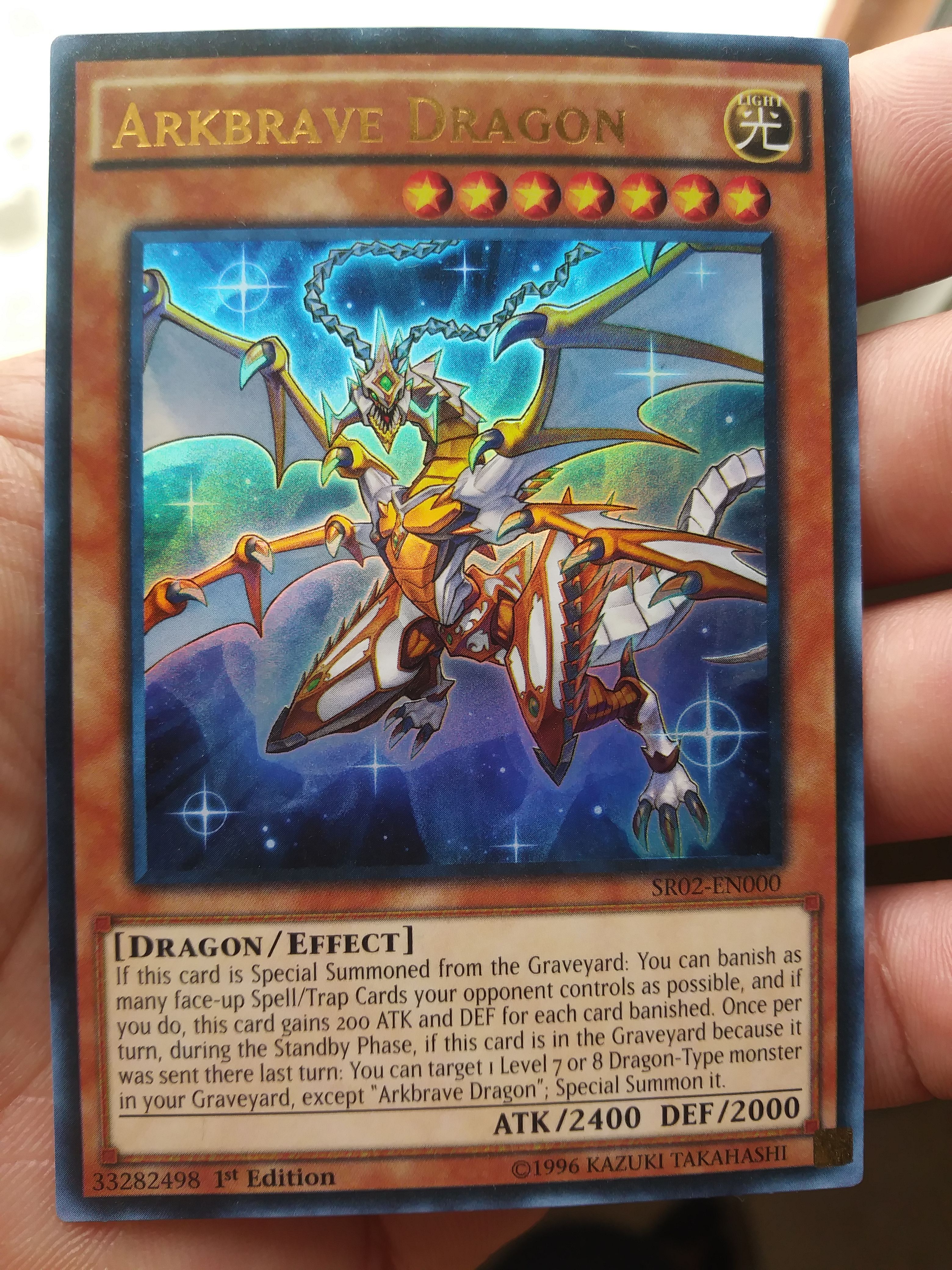 YUGIOH ARKBRAVE DRAGON ULTRA RARE MINT CONDITION!!!