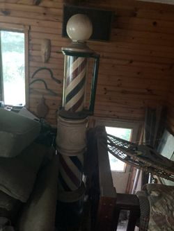 Original Cast iron Barber Pole 