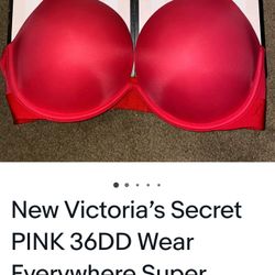 36dd RED Victoria SECRET bra Brand New