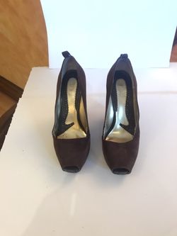 Zino Suede Platform wedge heels 8.5