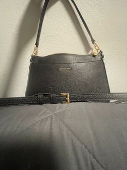 Michael Kors Black Leather Crossbody Bag