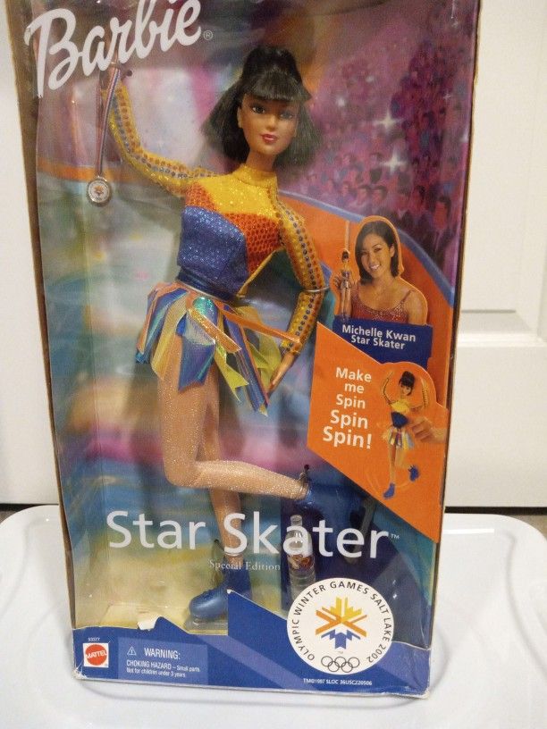  Special Edition Barbie Doll Star Skater  Olympics 2002