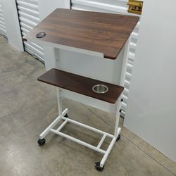 Brand New Podium Desk Rolling Cart Multipurpose Amazon Retail $72