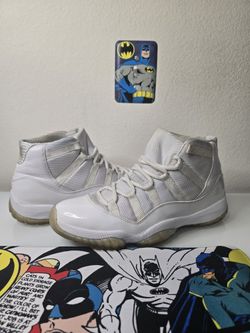 Silver Anniversary All White Jordan 11s, Size 11