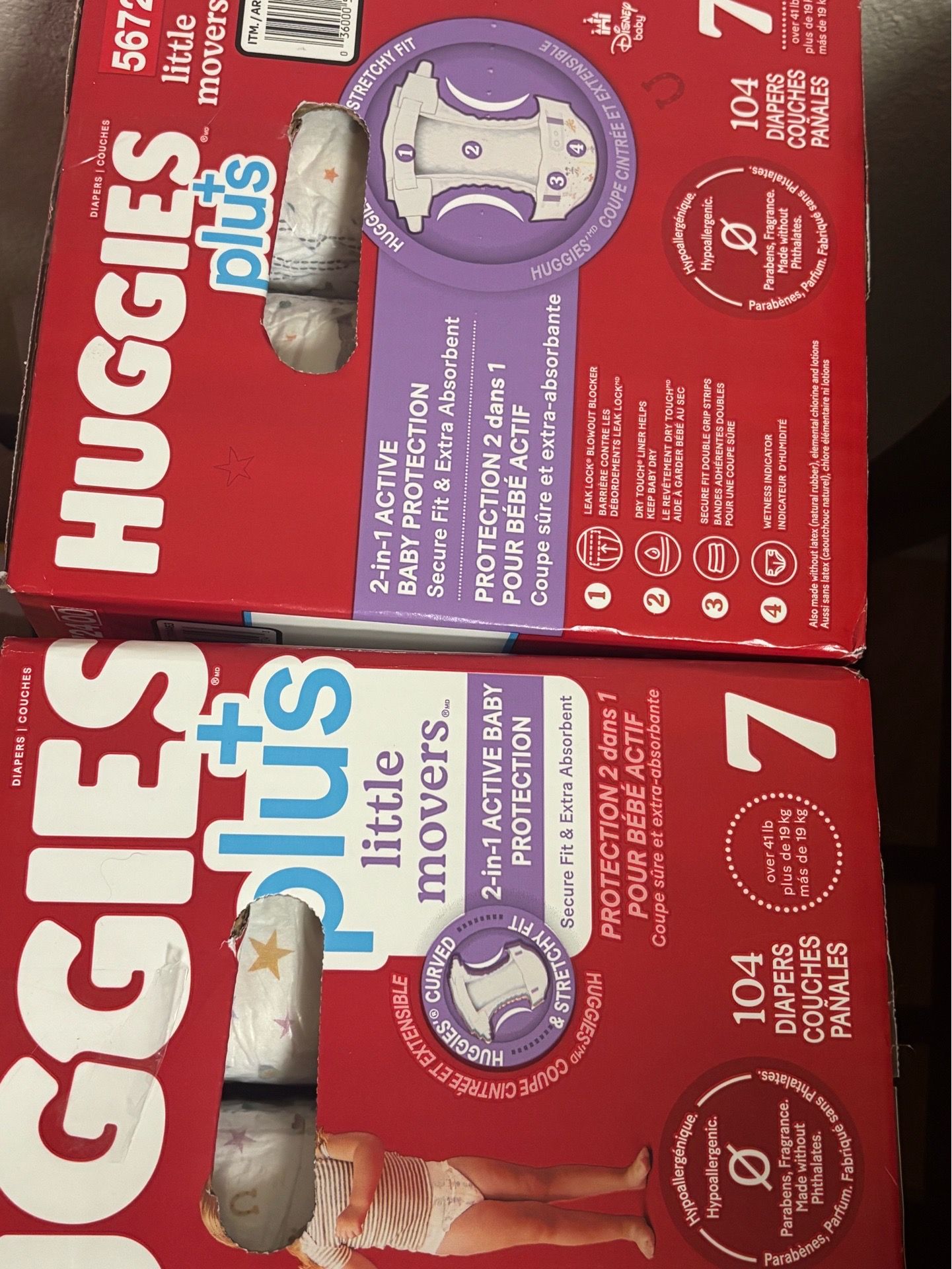 Size 7 diapers (Read description)