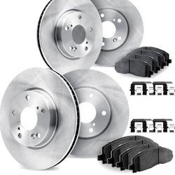 Dynamic Friction Company Front and Rear Brake Rotors 