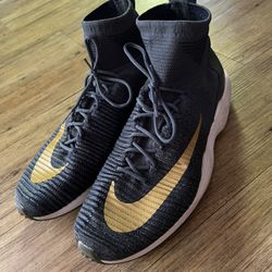 Nike Zoom Mercurial XL FK FC Men’s Shoes 12 Blue Gold Sneaker 