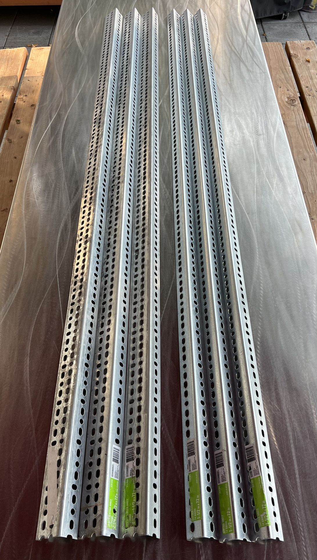 Everbilt - Zink Plated Slotted Angle (6 pieces, 2 different sizes)