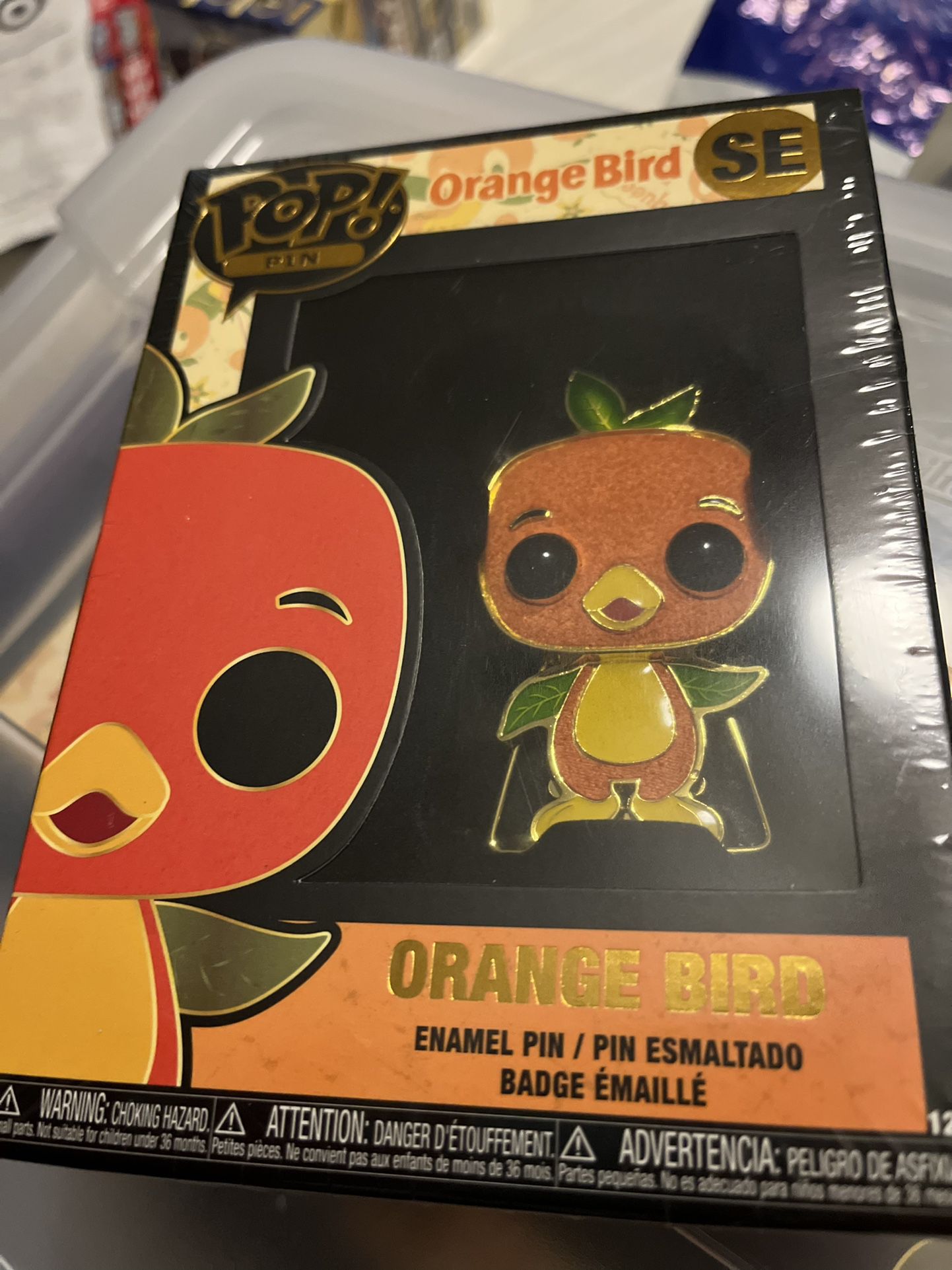 Orange Bird Funko Pop Pin 