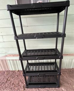 Durable Plastic 5 Tier Storage Rack
