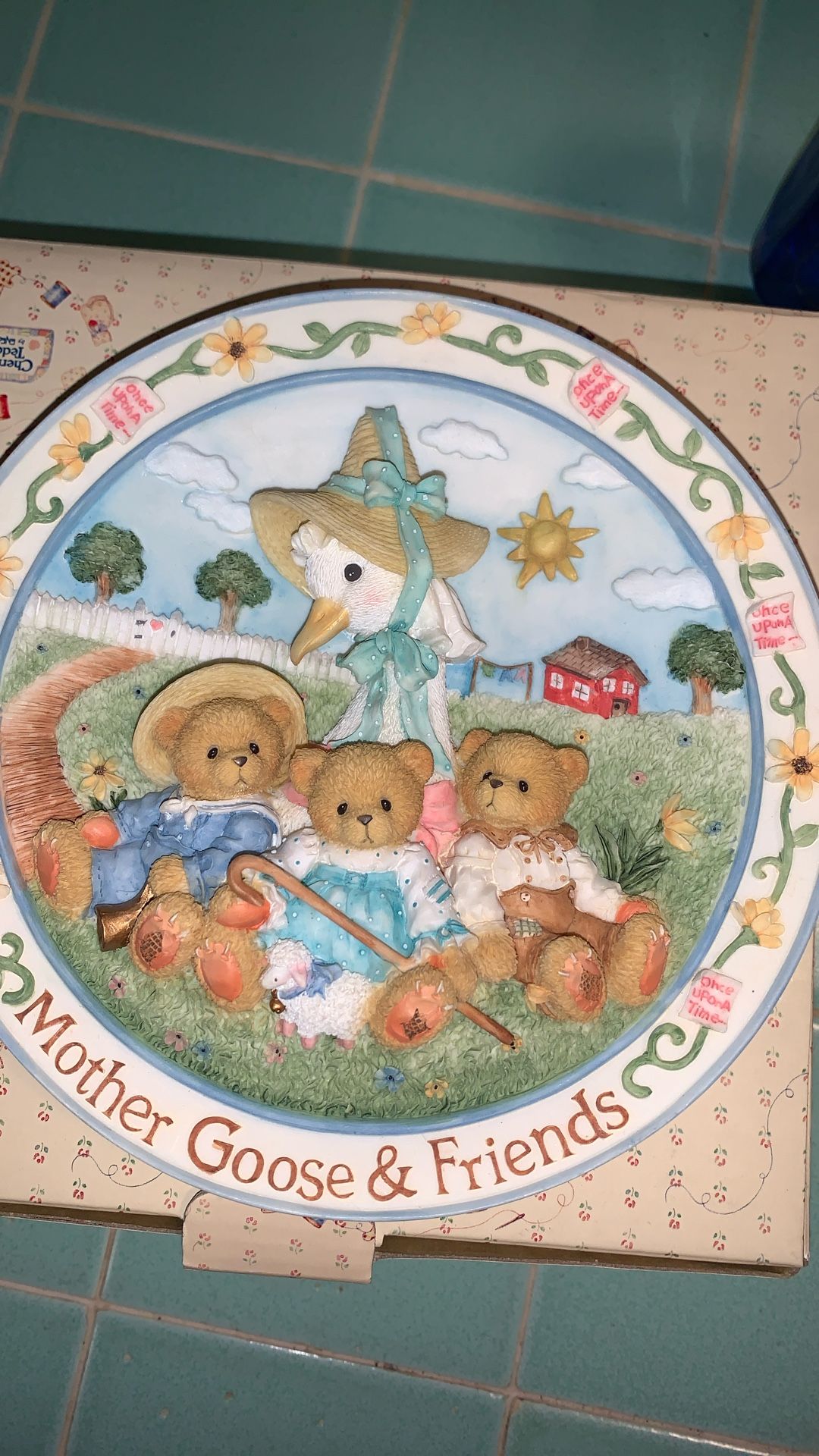Cherished Teddies New Mother Goose & Friends 6 1/2” Plate