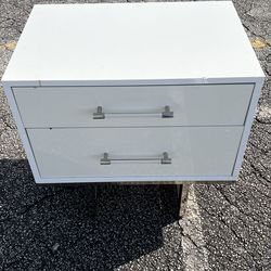 White night stand $60
