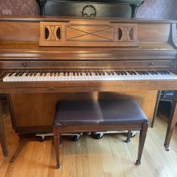 Kimball H452 Wall Piano w/ Bench (FREE - Must Be Picked Up)