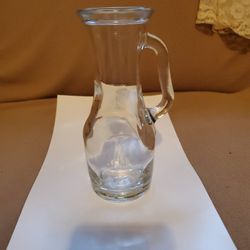 Vintage Hand- Blown Glass Creamer