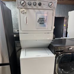 27 WIDE WHITE WHIRLPOOL ELECTRIC STACKABLE 220 VOLTS 