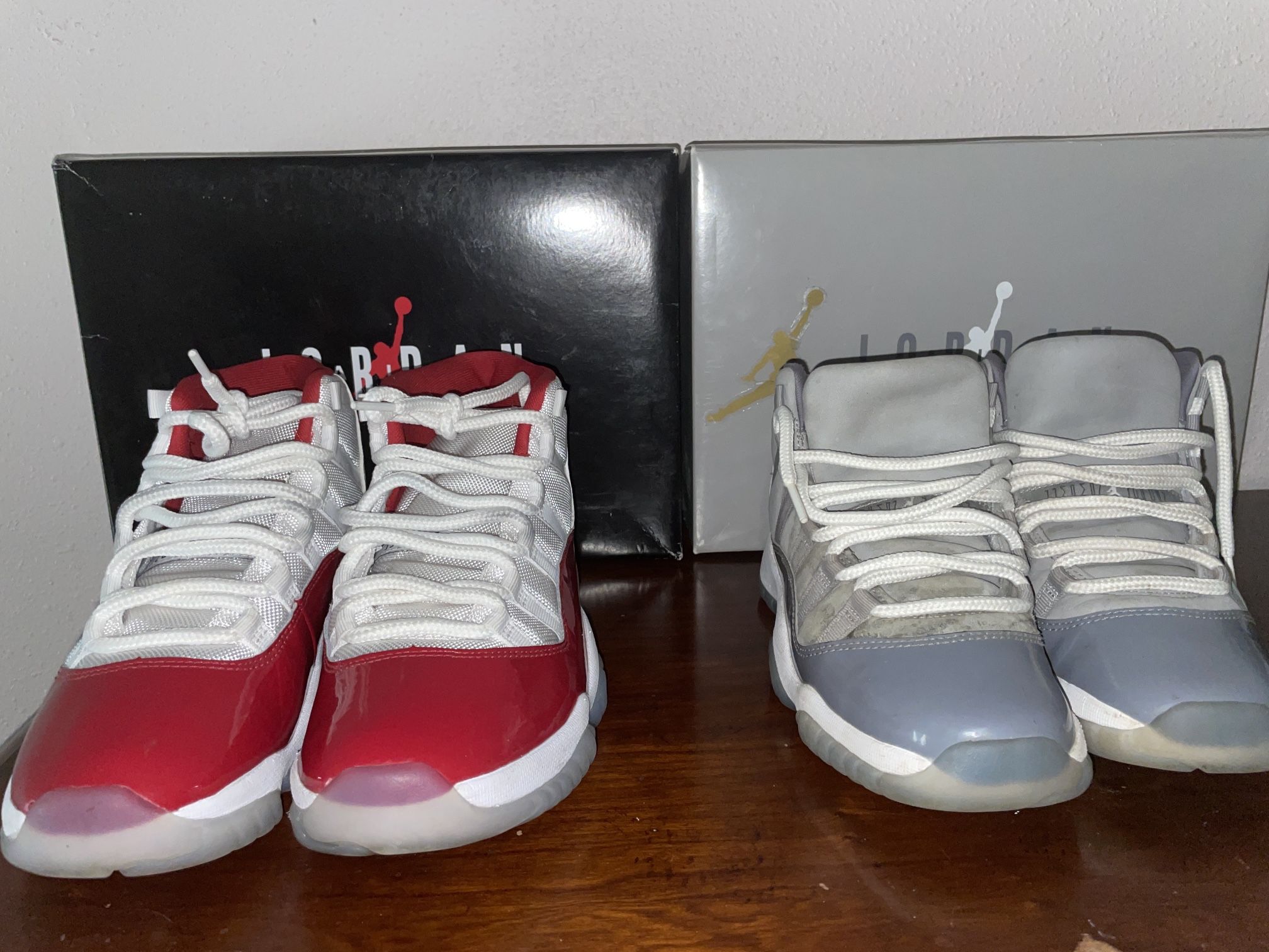Air Jordan 11 Bundle – Cherry (6.5Y) & Cool Grey (5.5Y)