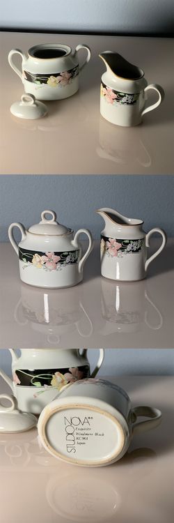 Studio Nova Exquisite Windmere Black Cream And Sugar Set KC902