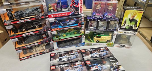 Jada batman cars Jada marvel characters optimus prime party wagon ninja turtles. Funko and dragon ball z F&F Lego  marvel character and what if captai