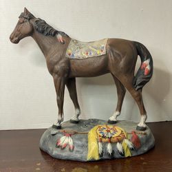 Ceramic Horse Statue Created From Provincial Mold