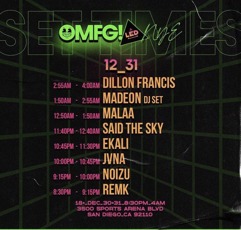 OMFG NYE day 2 Ticket!