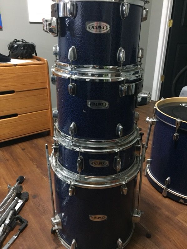 Mapex V Series Drum Kit - Blue Plasma Finish