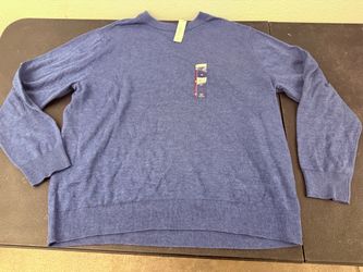 Blue Crewneck Knit Sweater with Tags 2XL