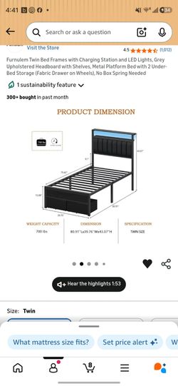 Twin bed