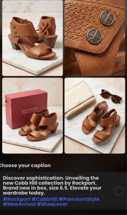 Rockport brown leather sandals