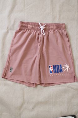 NBA Basketball Shorts Men’s Women’s Small Pink Dusty Rose Athletic Drawstring