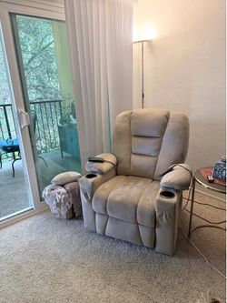 Power Recliner Massage Chair with cup holder – Pickup Onl