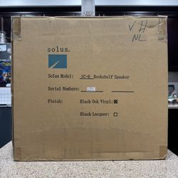 Solus Audio SC-6 Bookshelf Speakers (New)