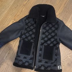 Black Fendi coat 