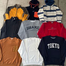 Vintage and Modern Crewneck Bundle (11 pieces)