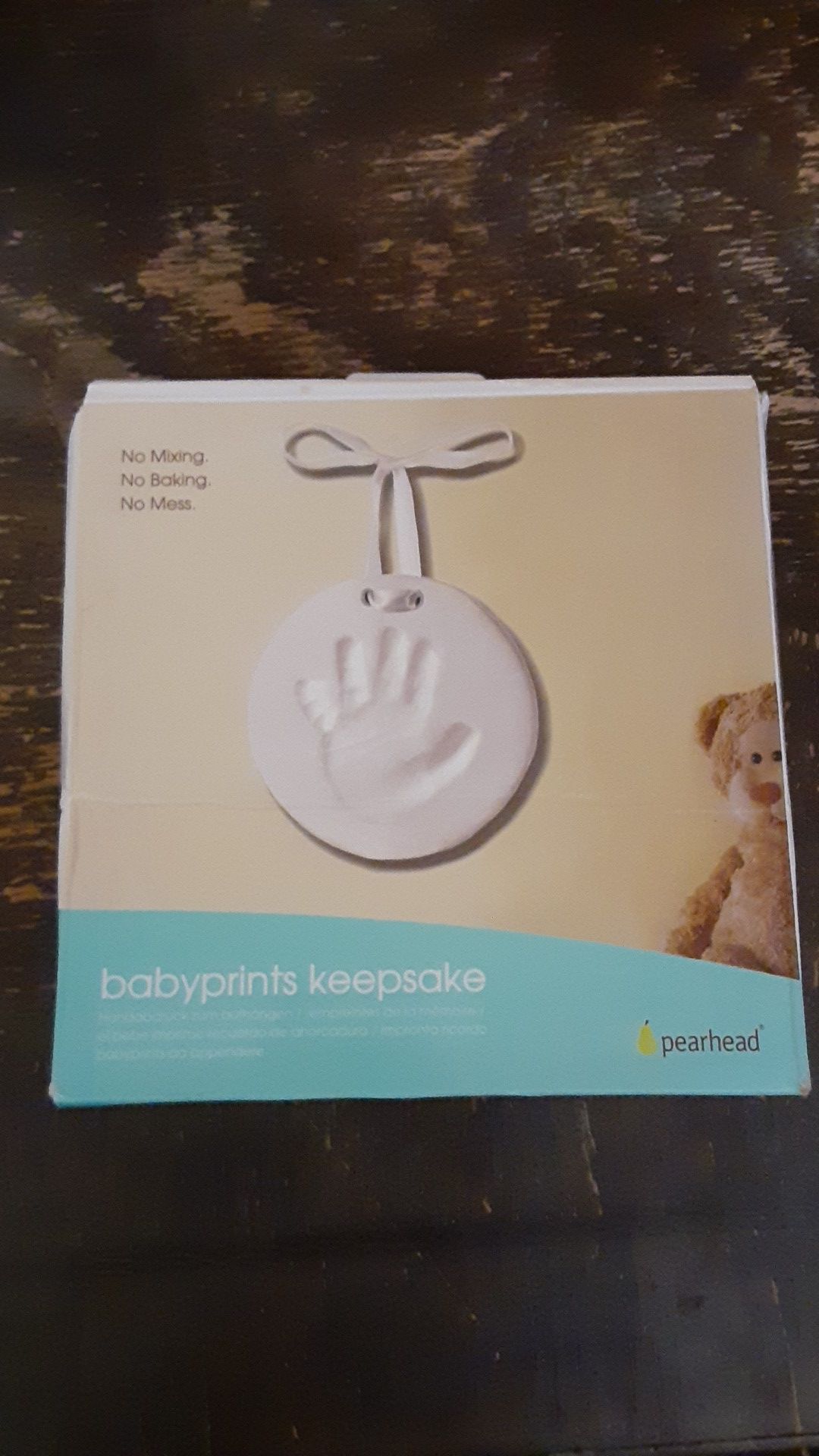 Baby keepsake babyprints mold. New in box
