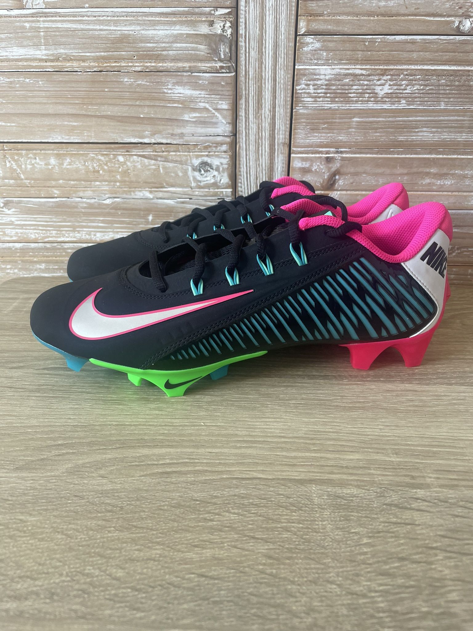 NEW! Nike Vapor Edge 360 VC Carbon Men 10 Football Cleats Black Pink FN7856-001 10% authentic! Check out photos for further details and feel free to