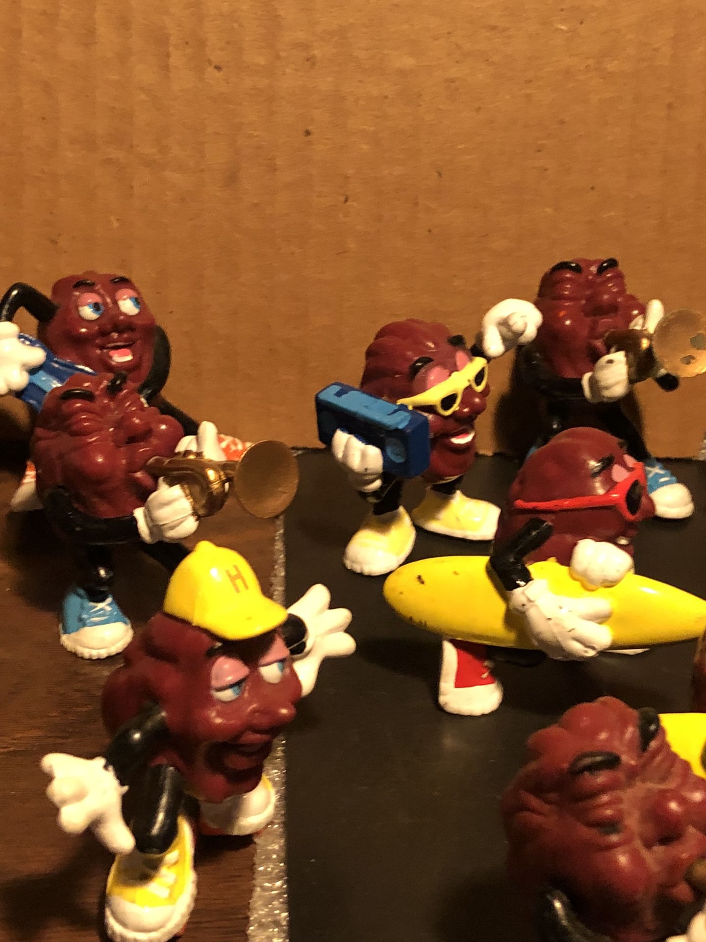 vintage California Raisin Figures. (1988 ) 61 pieces available Read All