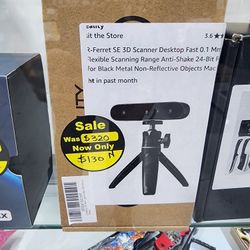 Creality CR-Ferret SE 3D Scanner Desktop Fast 0.1 Mm High Accuracy Flexible Scanning Range Anti-Shake 24-Bit Full-Color Scanning for Black Metal Non-R