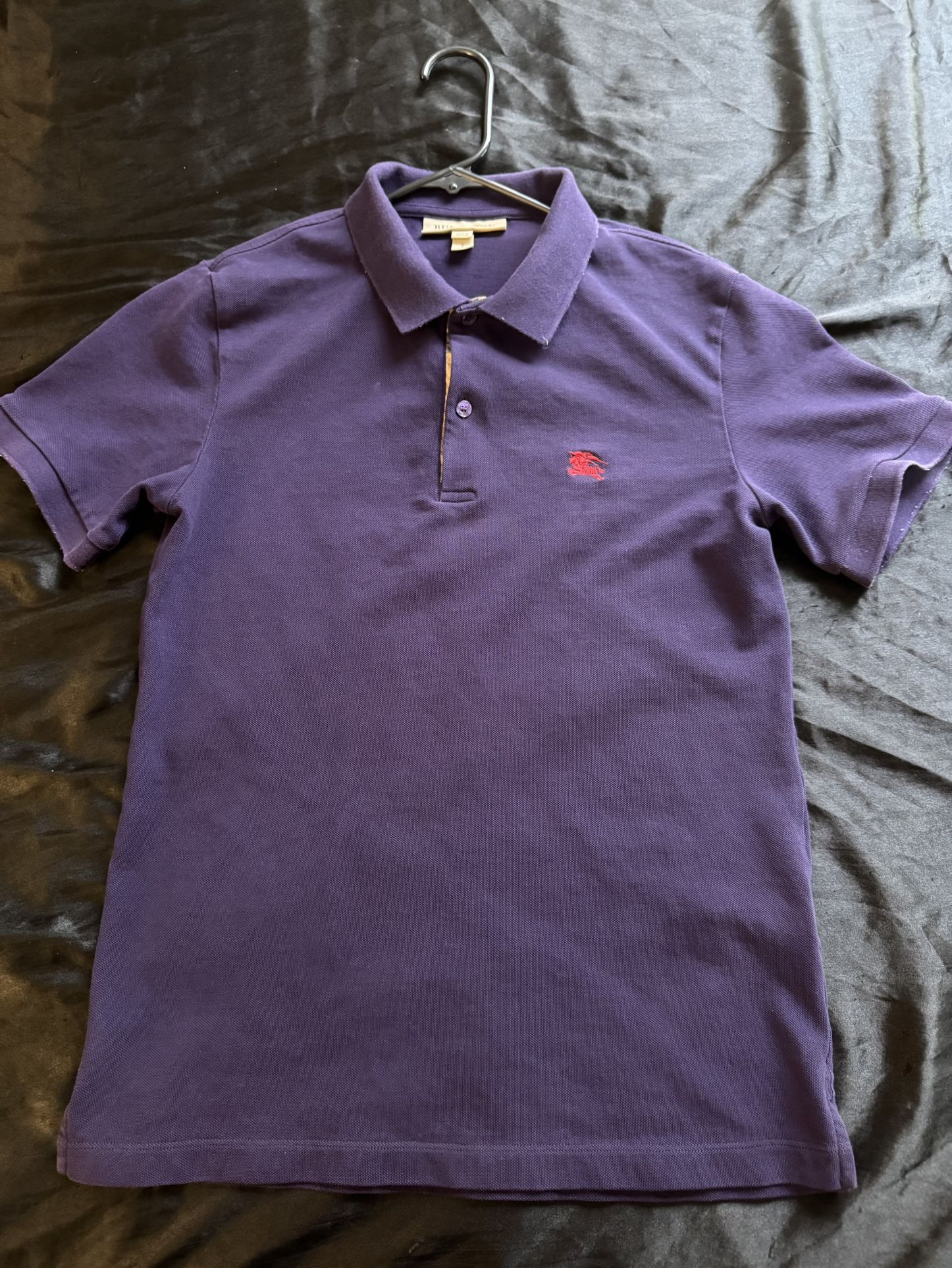 Purple Burberry Polo Shirt