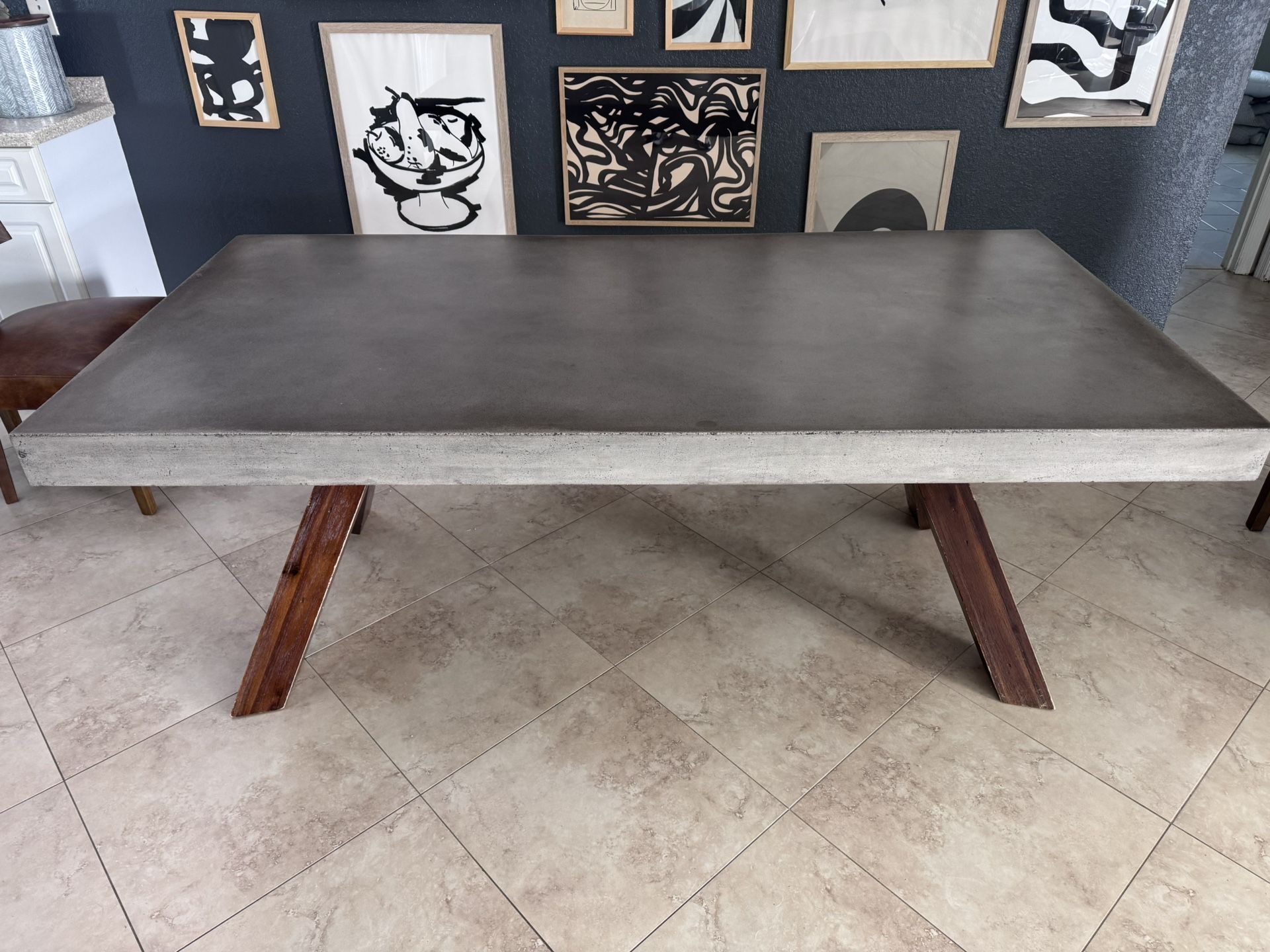 Concrete Dining Room Table
