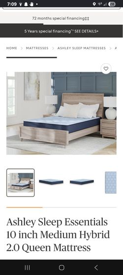 Ashley 10inch hybrid mattress queen