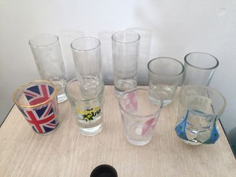 9 shot glasses
