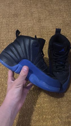 Jordan 12 Retro Kids Game Royal Size 2Y Black Blue
