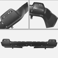 10-15 GMC Terrain, SLE, SLT Rear Bumper Valances Replacement For Models With Chrome Package and Single Exhaust Holes