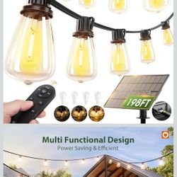 Solar String Patio Lights 200ft