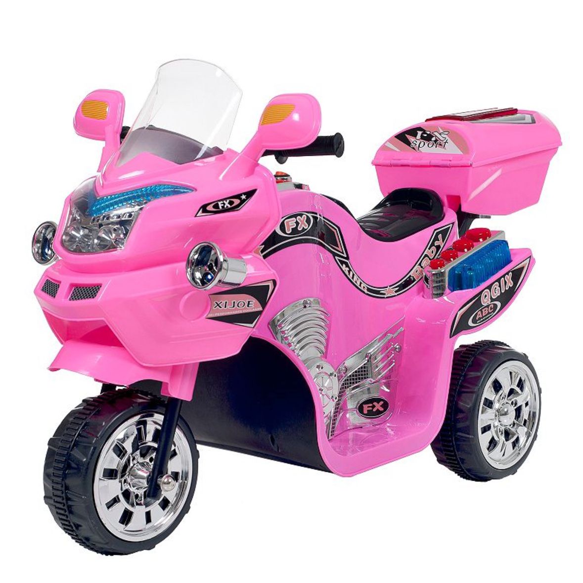 Lil' Rider 3-Wheel Electric Motorcycle Pink 6-volt Riding Toys (Battery Charger Included)
