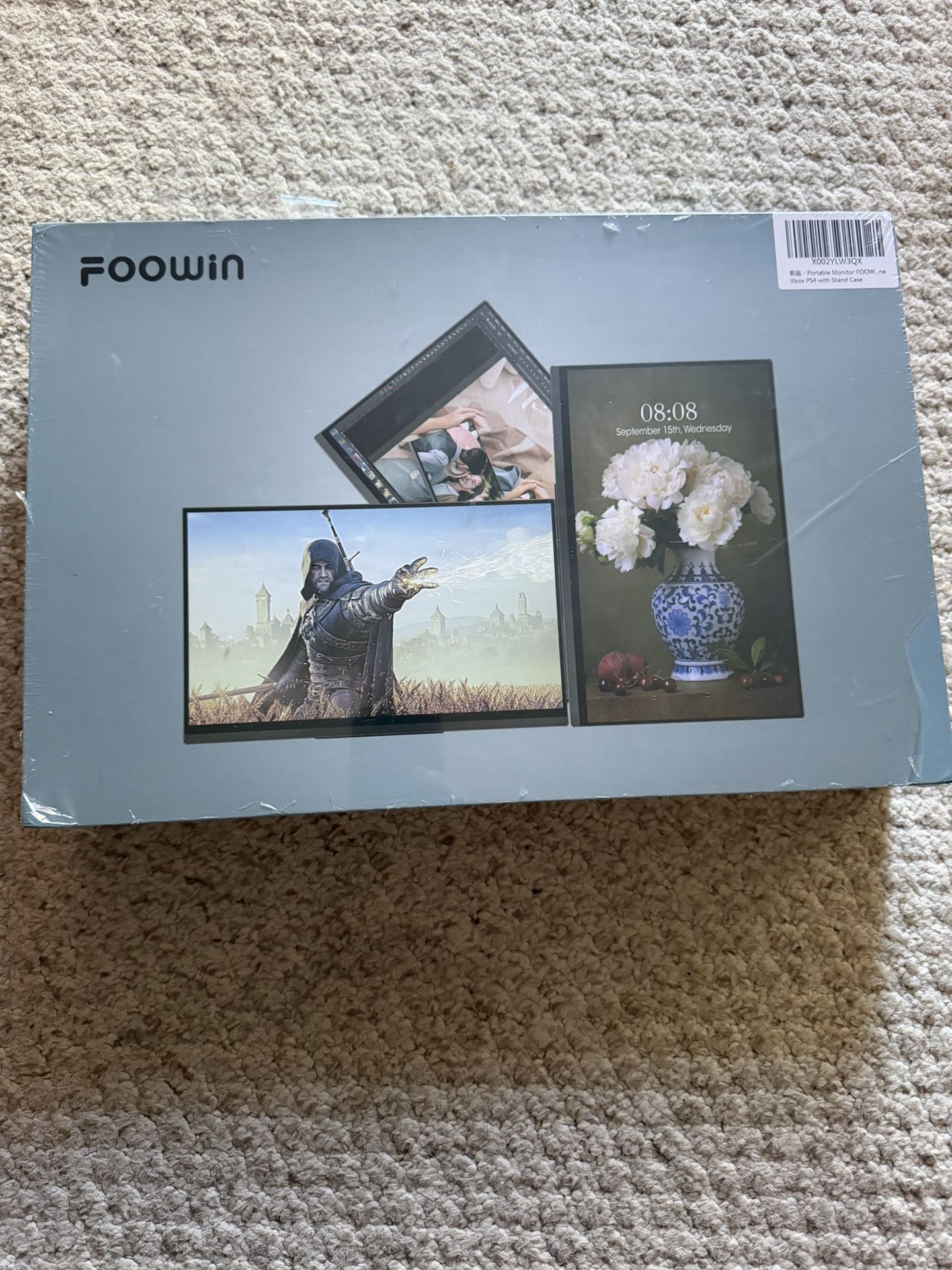 FOOWIN Portable 15.6" FHD 1080P HDR IPS Screen USB-C HDMI Travel Monitor with Speaker