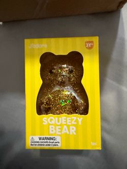 J'adore Squeezy Bear Glitter Toy