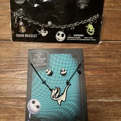 Nightmare Before Christmas Necklace, Earrings & Bracelet Set