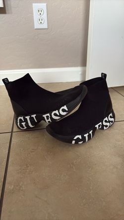 Guess Black Sock Sneakers Bold Logo Sole