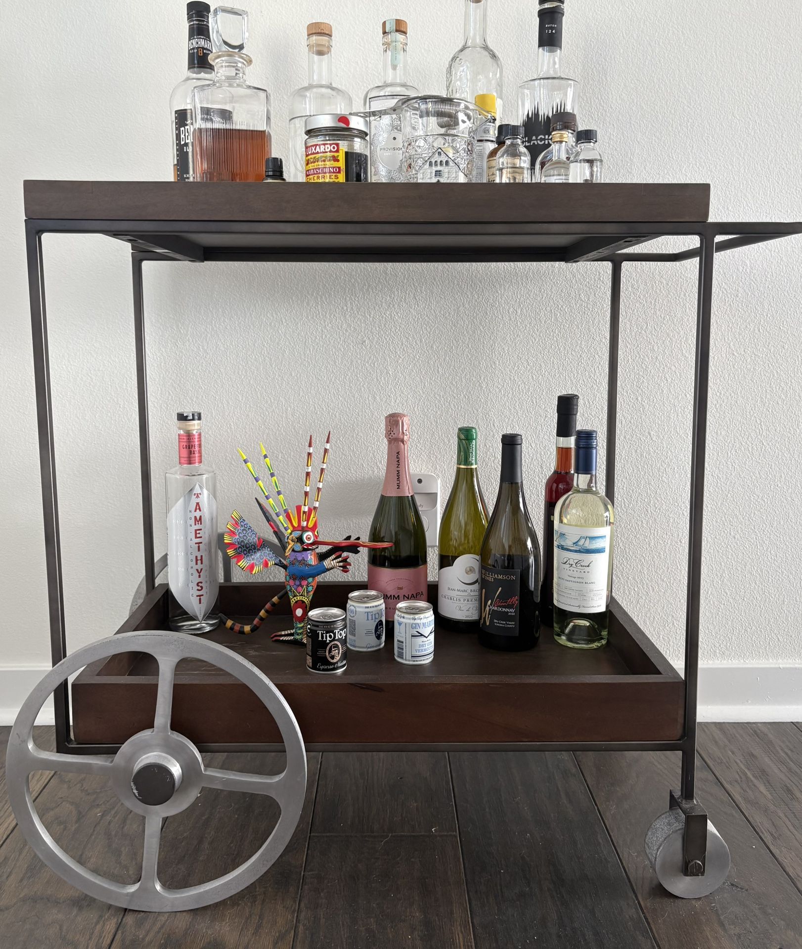Crate & Barrel Bar Cart